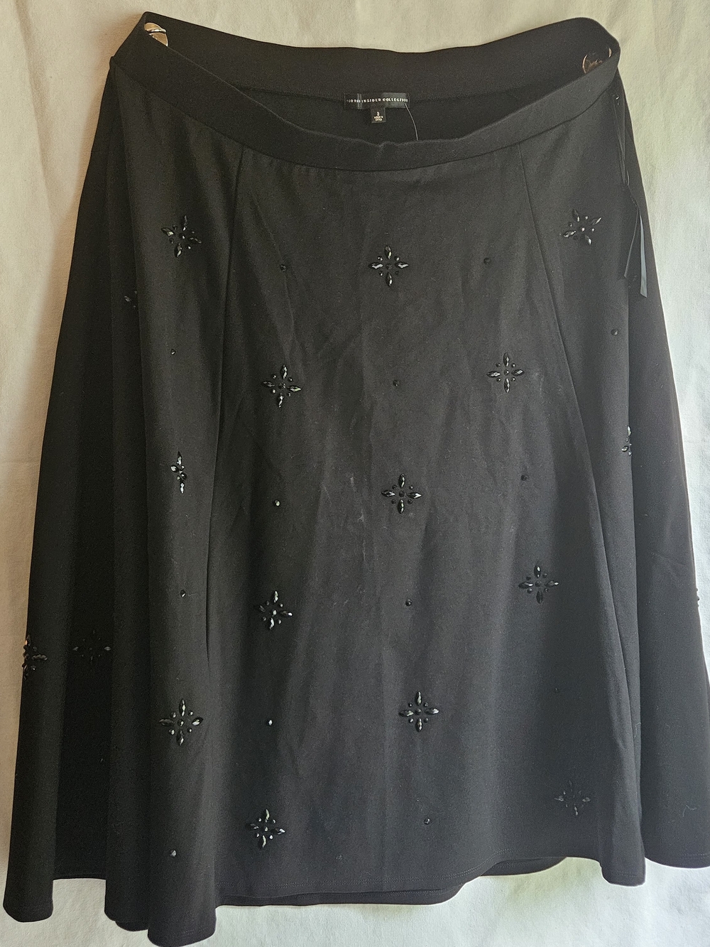 NWT Torrid Insider Collection Black Embellished Circle Midi Skirt 3X